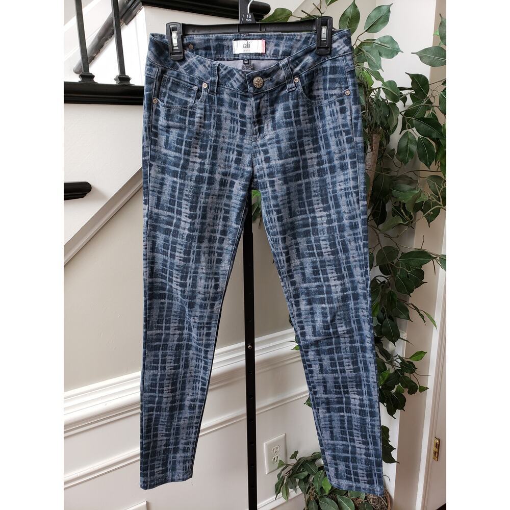 Cabi Jeans Womens Size 4 Blue Denim Cotton Regular Fit Flat Front Straight‎ Leg